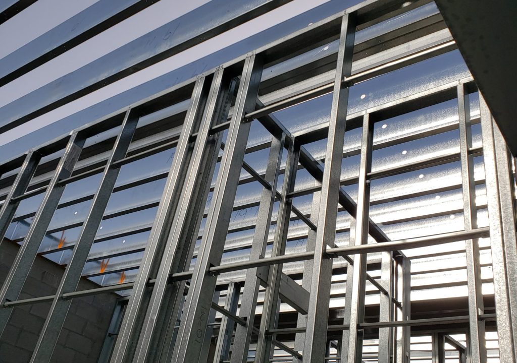 Steel frame barndominium in Texas