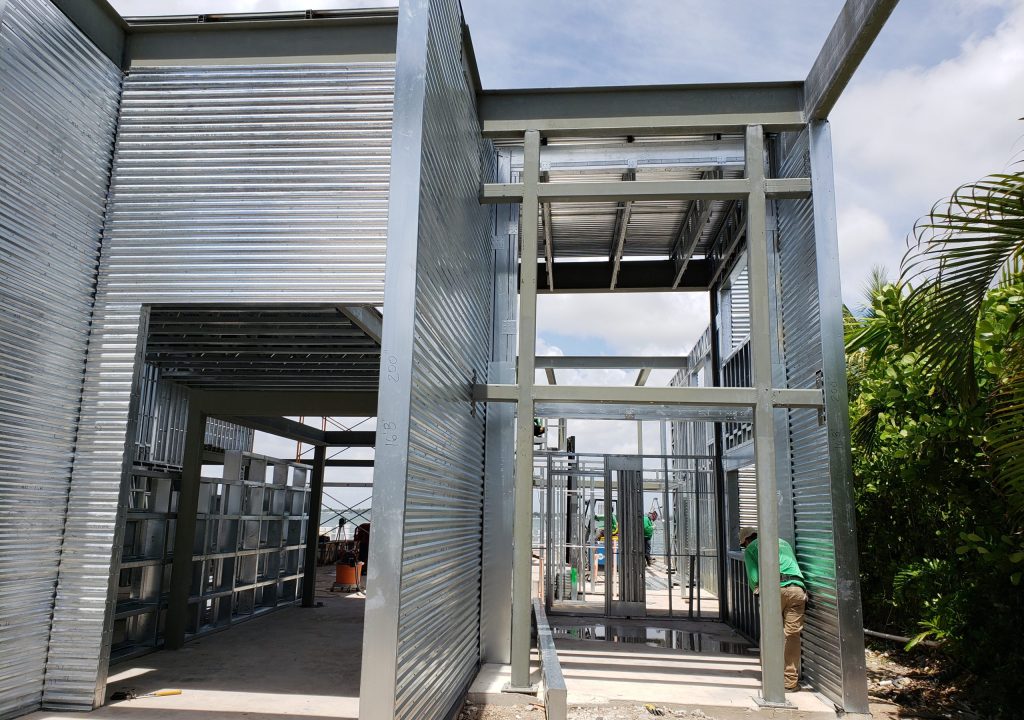 Barndominium steel structure in Texas